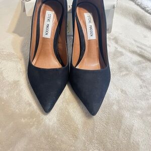 Steve Madden Black Suede  4" Women's Shoes